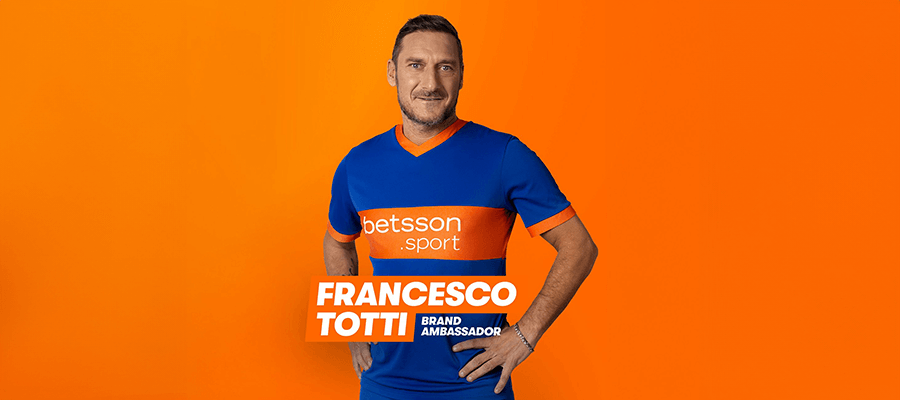 Betsson lanseras i Italien med Totti som Ambassadör 