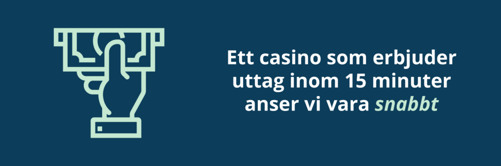 Casino med snabba uttag
