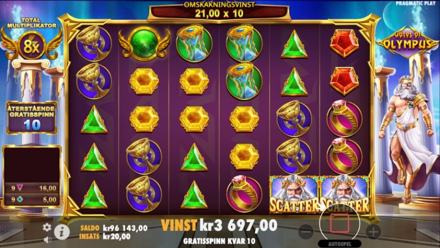 Gates of Olympus Free Spins