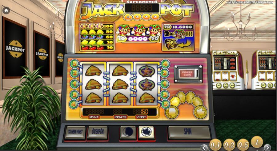 Krona eller klave för att dubbla vinsten i Jackpot 6000