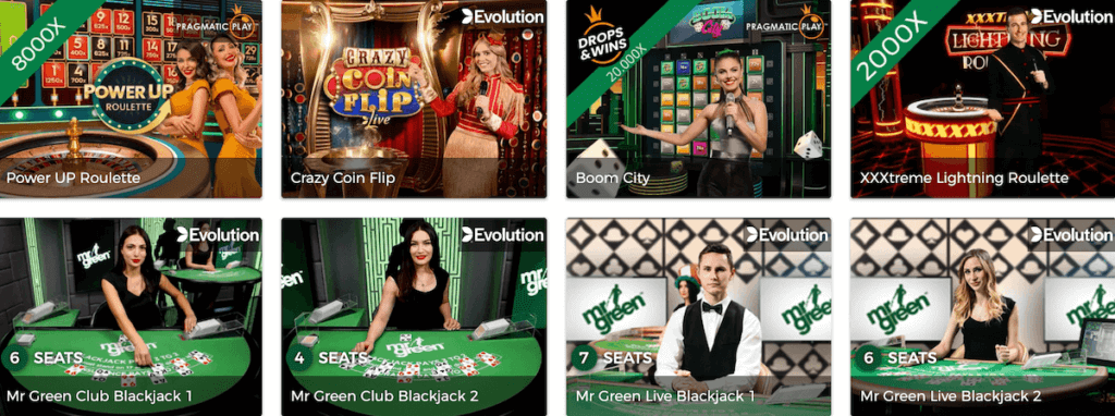 Mr Green Live Casino