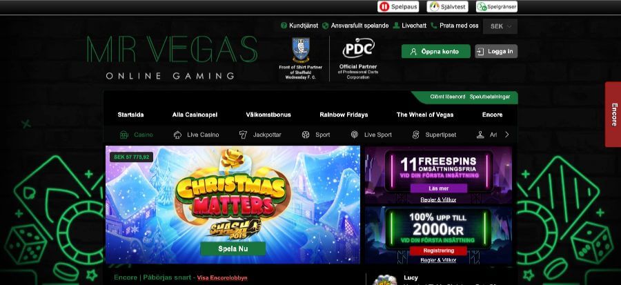 get Mr Vegas Casino deposit bonus image